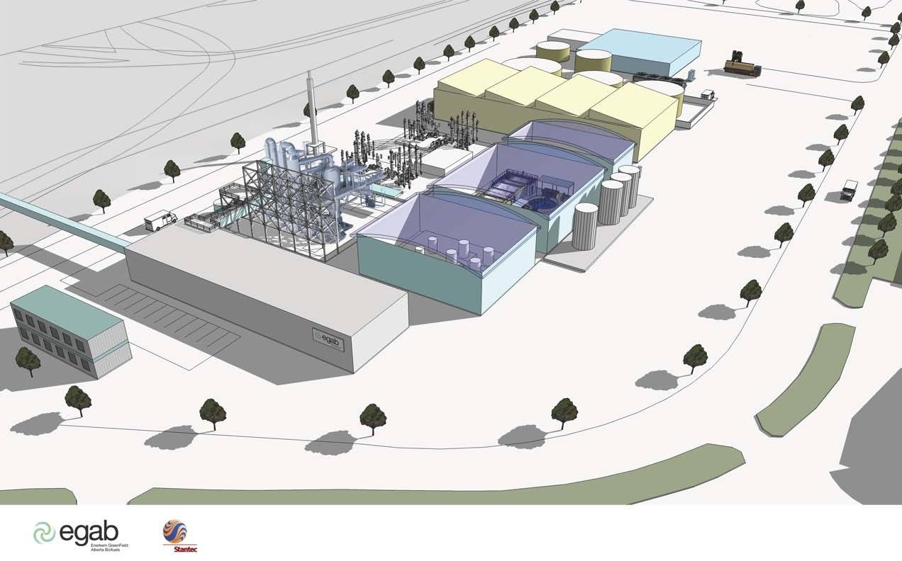 waste to biofuels site, Edmonton Canada