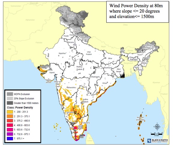 wind-india-map Higher potential for wind energy in India than previously estimated